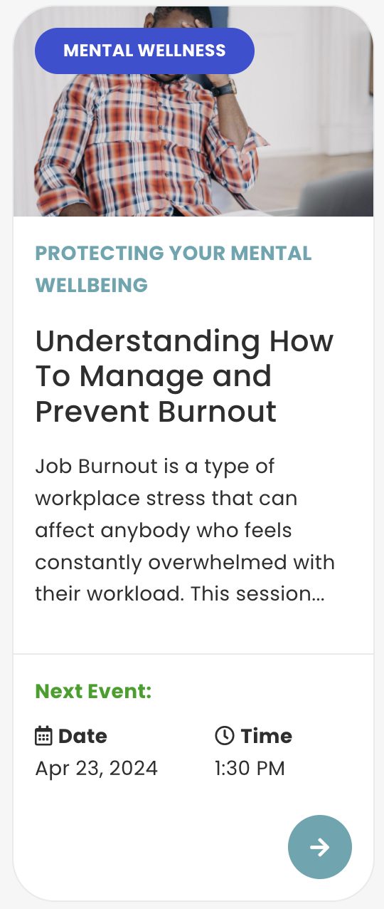 Wellness at work courses for company training programs. How to prevent employee burnout.