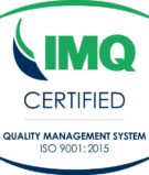 IMQ Certified logo for ISO 9001:2015 Quality Management System.