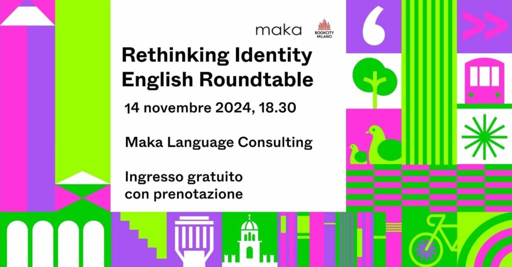 Book City 2024 Rethinking Identity english Roundtable 🌍 Esplora nuovi punti di vista: Il libro di Appiah ridefinisce il concetto di identità, non come qualcosa di individuale, ma come una realtà condivisa che si sviluppa attraverso cultura, religione e società. 🗣️ Migliora il tuo inglese: Durante l'evento, avrai la possibilità di migliorare le tue competenze linguistiche, partecipando a discussioni interattive su temi che toccano la vita di tutti i giorni, come l'inclusione e la diversità. 🤝 Dialogo aperto e coinvolgente: Il format interattivo è pensato per stimolare un dialogo costruttivo e inclusivo, creando uno spazio di confronto su come le dinamiche sociali influenzano le nostre identità.